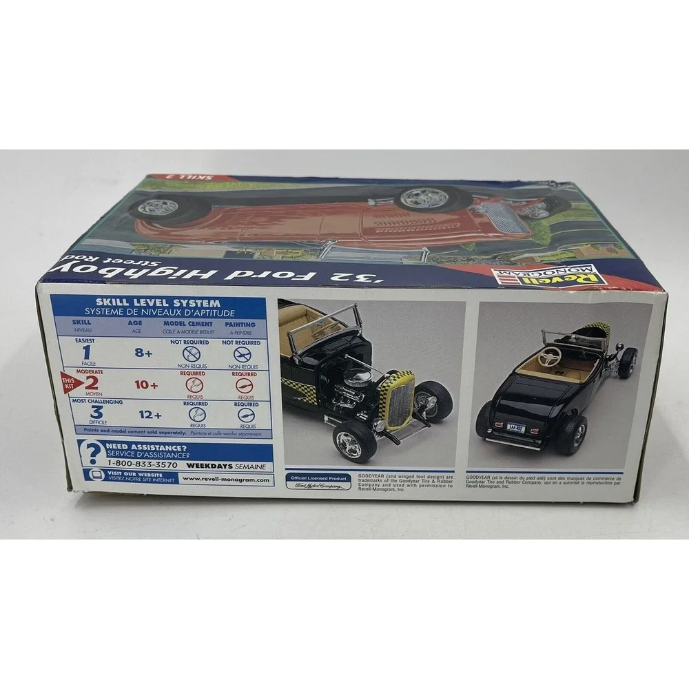 Revell 85-7625 1932 Ford Highboy Street Rod Kit 1/25‎ Model Car Mountain NIOB